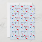 乗馬の誕生日パーティーの招待状 シーズンカード (裏面)