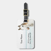 乗馬の鋲IDのラベル ラゲッジタグ (正面縦)