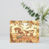 乗馬の馬の郵便はがき1 案内ポストカード (スタンド正面)