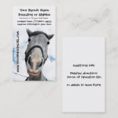 乗馬の馬小屋か搭乗サービス 名刺 (正面/裏面)