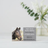 乗馬の馬小屋の名刺 名刺 (スタンド正面)