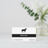 乗馬の馬 名刺 (スタンド正面)