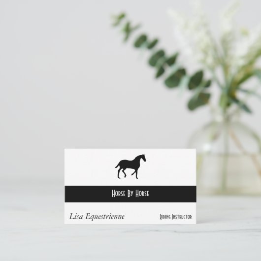 乗馬の馬 名刺 (スタンド正面)
