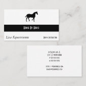 乗馬の馬 名刺 (正面/裏面)