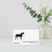 乗馬の馬 名刺 (スタンド正面)