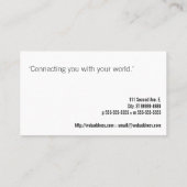 乗馬の馬 名刺 (裏面)