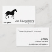 乗馬の馬 名刺 (正面/裏面)