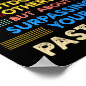 乗馬はアウトワークあなたの過去自己Positiv ポスター (角)