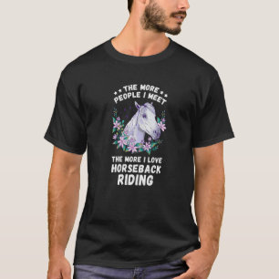 乗馬をする人が多いほど 馬術 馬 Tシャツ