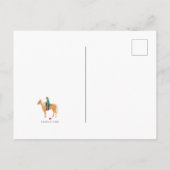 乗馬イベント-招待状カード 案内ポストカード (裏面)