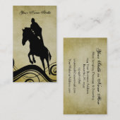 乗馬インストラクター又は安定名刺 名刺 (正面/裏面)