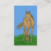 乗馬インストラクター馬をテーマにした 名刺 (裏面)