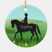 乗馬エクエストリアンオーナメント セラミックオーナメント (裏面)