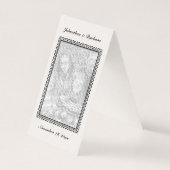 乗馬エレガントフード狼白黒スケッチ枠 (裏面)