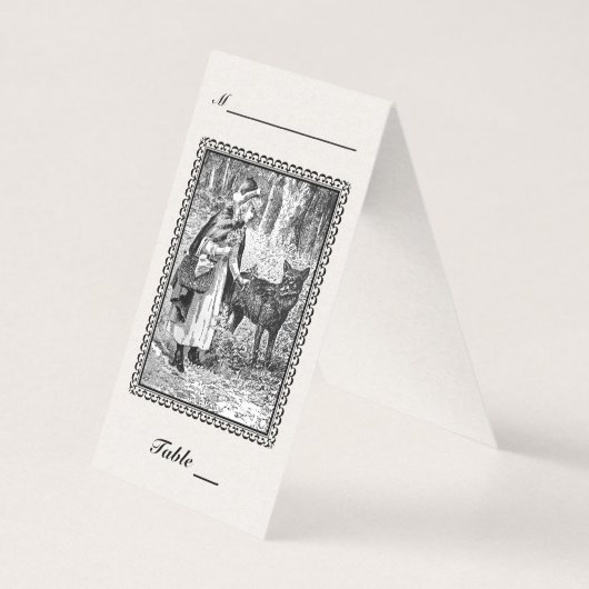 乗馬エレガントフード狼白黒スケッチ枠 (正面)