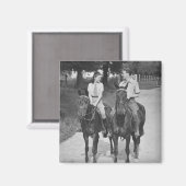 乗馬カップル マグネット (正面/裏面)