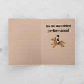 乗馬ガールパフォーマンスおめでとう カード (内部)