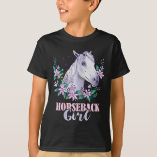 乗馬ガール乗馬馬好き馬乗り Tシャツ