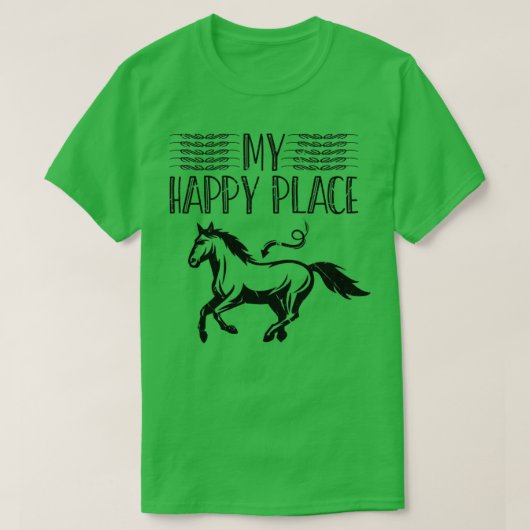乗馬ガール馬好き Tシャツ (デザイン正面)