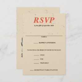 乗馬キャニオンカップルの食べ物の選択 出欠カード