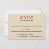 乗馬キャニオンカップル 出欠カード (正面)