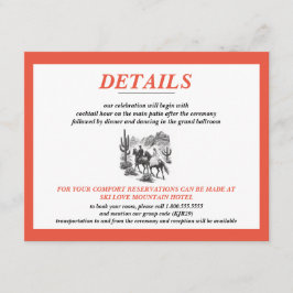 乗馬キャニオン結婚カップル エンクロージャーカード