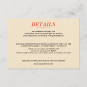 乗馬キャニオン結婚カップル エンクロージャーカード (正面)