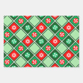 乗馬クリスマスプレゼント ラッピングペーパーシート (正面2)