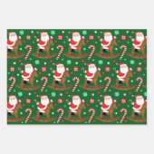 乗馬クリスマスプレゼント ラッピングペーパーシート (正面)