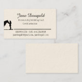 乗馬コーチインストラクタートレーナーカスタム 名刺 (正面/裏面)