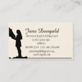 乗馬コーチインストラクタートレーナーカスタム 名刺 (正面)