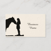 乗馬コーチインストラクタートレーナーカスタム 名刺 (裏面)