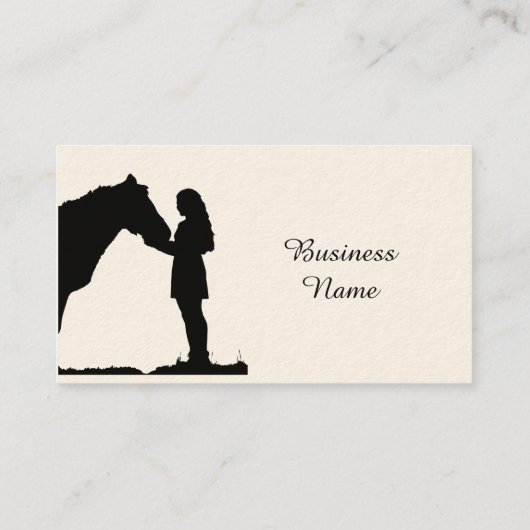 乗馬コーチインストラクタートレーナーカスタム 名刺 (裏面)