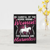 乗馬シャツ女性乗馬オーナーGif カード (黄色い花)