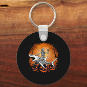 乗馬シャーク怠惰ハロウィーンの衣装おもしろい動物 キーホルダー (正面)