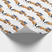 乗馬ショーのジャンパーの馬のギフト用包装紙 ラッピングペーパー (角)