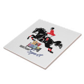 乗馬ショーの跳躍 タイル (側面)