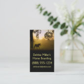 乗馬ステープル  名刺 (スタンド正面)