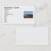 乗馬センター、Lake Placid、NY、A… 名刺 (正面/裏面)