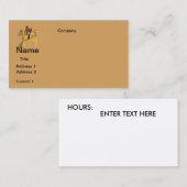 乗馬デザインの名刺 BUSINESS 名刺 (正面/裏面)