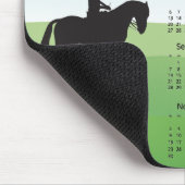 乗馬デザイン2025カレンダーマウスパッド マウスパッド (コーナー)