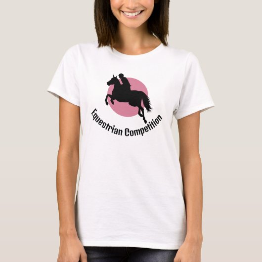 乗馬デザインTシャツ Tシャツ (正面)