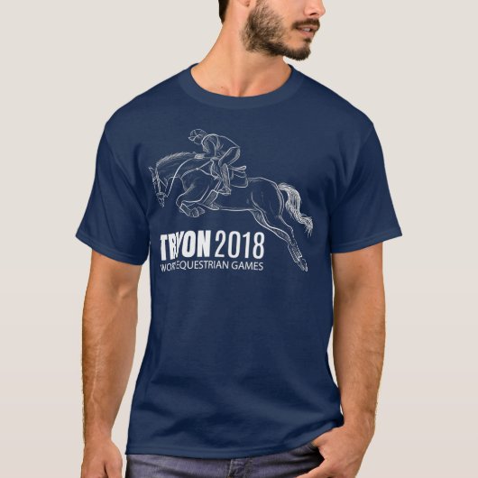 乗馬トリオンワールド国際的馬術団 Tシャツ (正面)