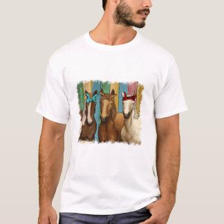 乗馬バンダナ馬 Tシャツ
