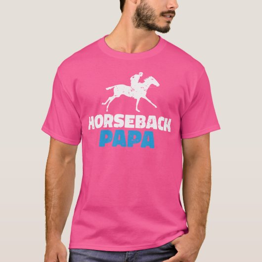 乗馬パパホース Tシャツ (正面)