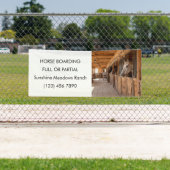 乗馬ビジネスプロモーション 馬の飼育 横断幕 (インサイチュ)
