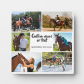 乗馬フォトコラージホワイトモダン フォトプラーク (正面)