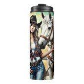 乗馬フリー秋 タンブラー (正面)