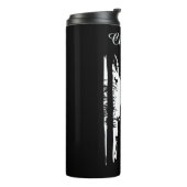 乗馬フードに座って森の花の木ウルフ タンブラー (回転左)