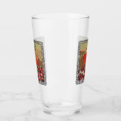 乗馬フード赤い花を選ぶオオカミ丘 タンブラーグラス (左)